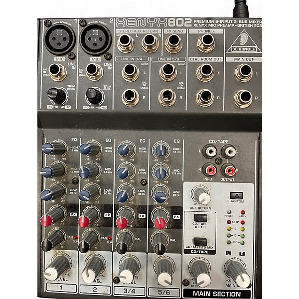 Used Behringer Xenyx 802 Unpowered Mixer