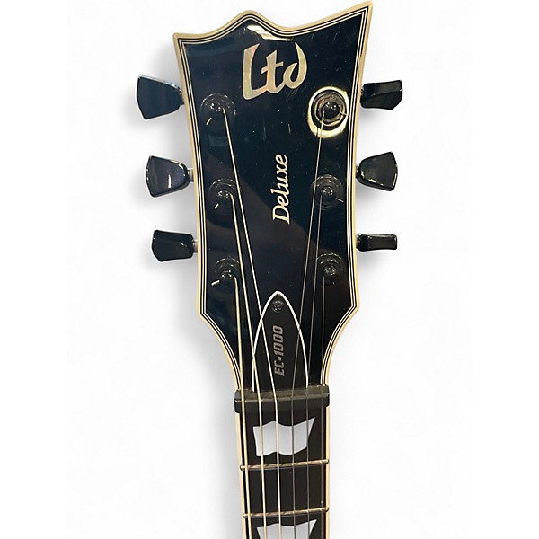 Used ESP LTD EC1000 Deluxe Black Solid Body Electric Guitar