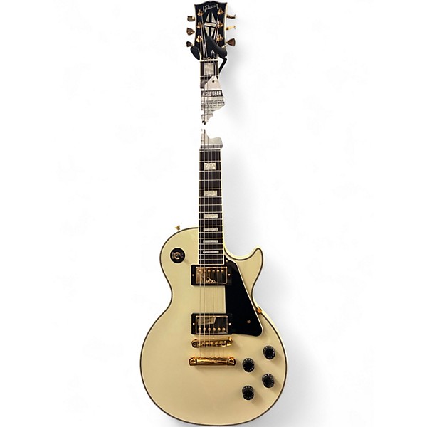 Used 2016 Gibson Les Paul Custom Lite Vintage White Solid Body Electric Guitar