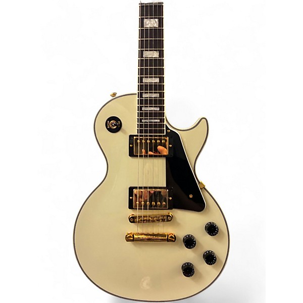 Used 2016 Gibson Les Paul Custom Lite Vintage White Solid Body Electric Guitar