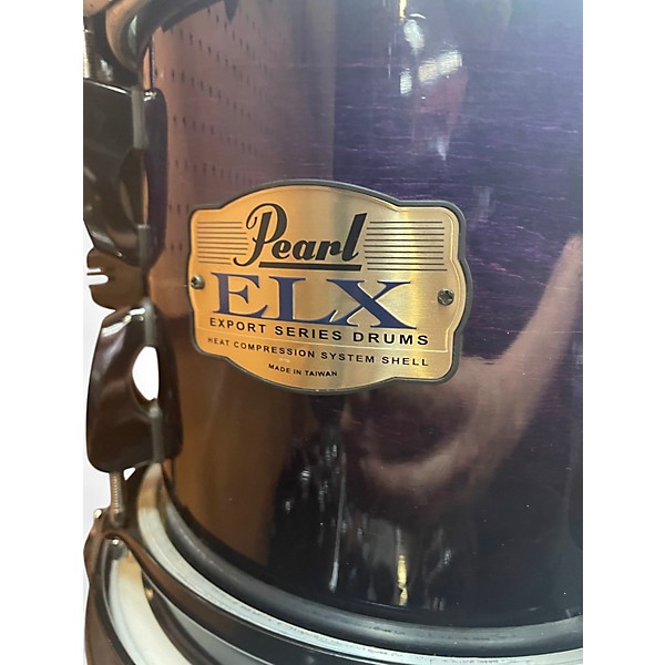 Used Pearl 7 Piece Export Blue Burst Drum Kit
