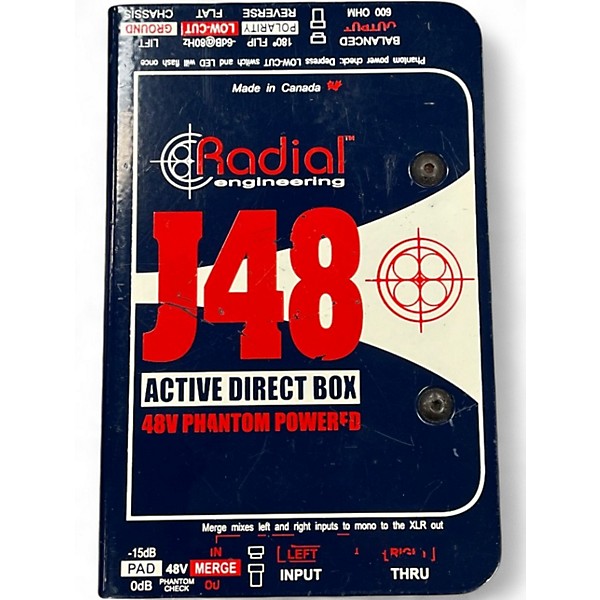 Used Radial Engineering J48 Active Direct Box Direct Box