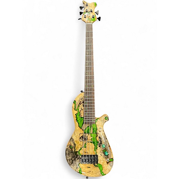 Used Tony Martinson Single Cutaway Natural Electric Bass Guitar