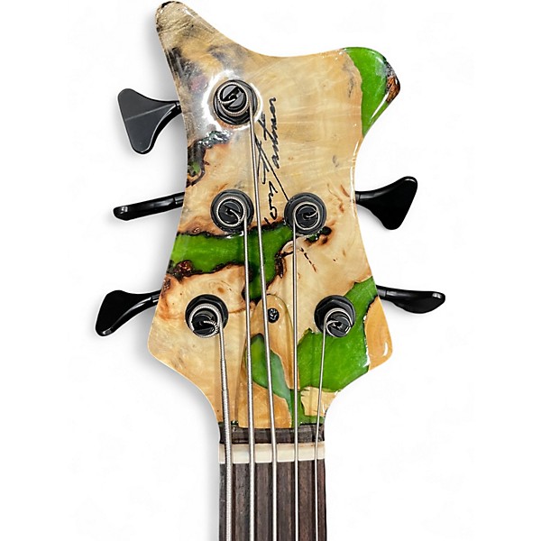 Used Tony Martinson Single Cutaway Natural Electric Bass Guitar