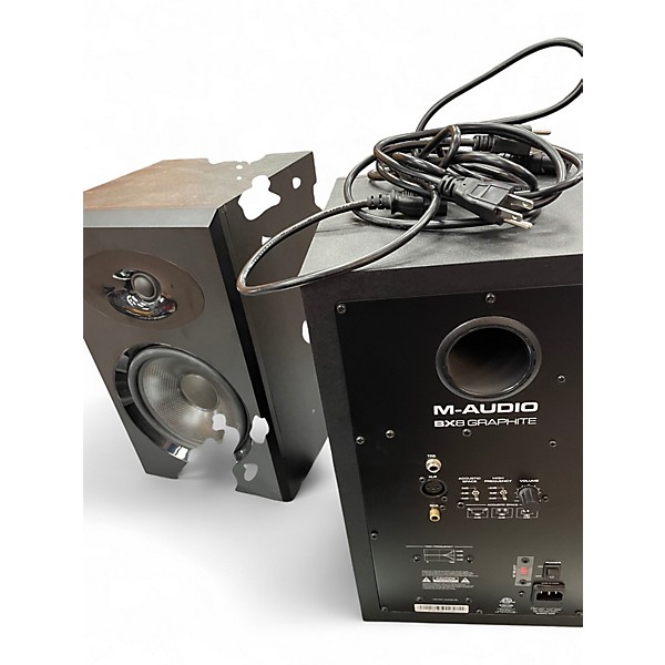 Used M-Audio BX8 D2 graphite Pair Powered Monitor