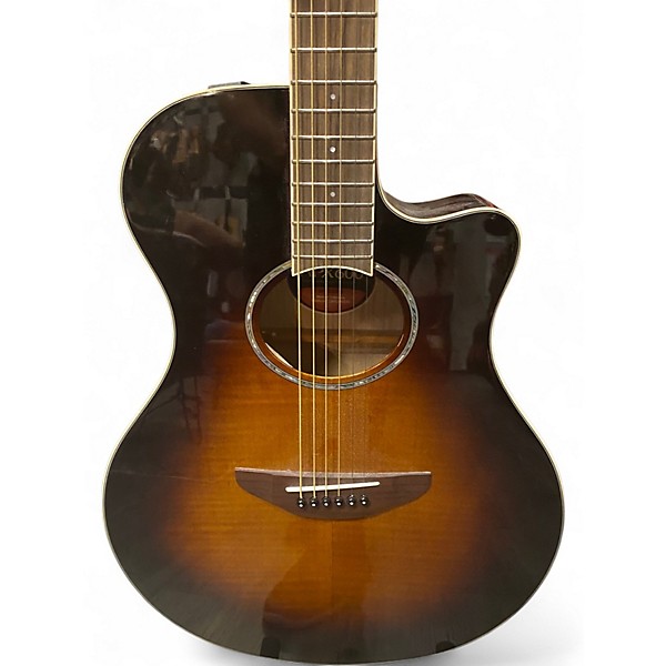 Used Yamaha APX600 2 Tone Sunburst Acoustic Electric Guitar