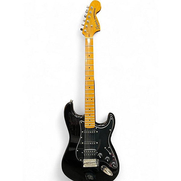 Used Squier CLASSIC VIBE 1970S STRATOCASTER Black Solid Body Electric Guitar