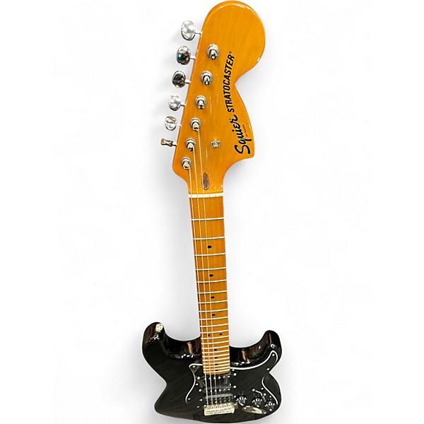 Used Squier CLASSIC VIBE 1970S STRATOCASTER Black Solid Body Electric Guitar