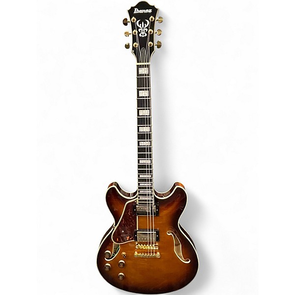 Used Ibanez AS93FML LEFT HANDED Sunburst Hollow Body Electric Guitar