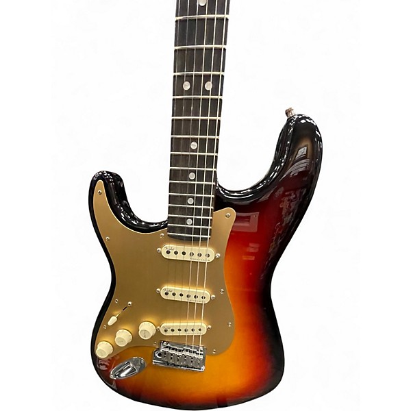 Used Fender American Ultra Stratocaster Left Handed Sunburst Solid Body Electric Guitar