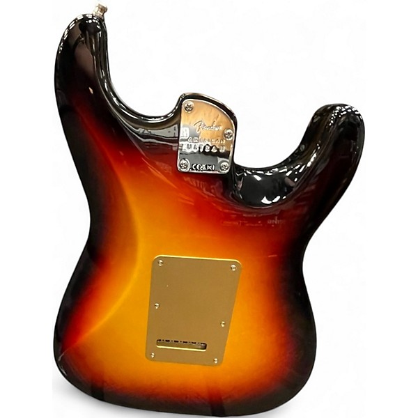 Used Fender American Ultra Stratocaster Left Handed Sunburst Solid Body Electric Guitar