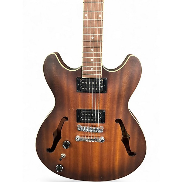 Used Ibanez AS53L Tobacco Hollow Body Electric Guitar