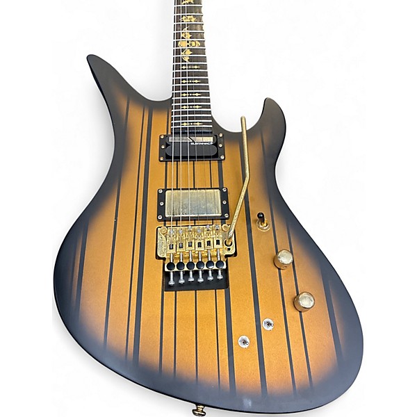 Used 2024 Schecter Guitar Research Synyster Gates Custom C Gold Solid Body Electric Guitar