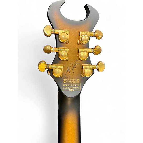 Used 2024 Schecter Guitar Research Synyster Gates Custom C Gold Solid Body Electric Guitar