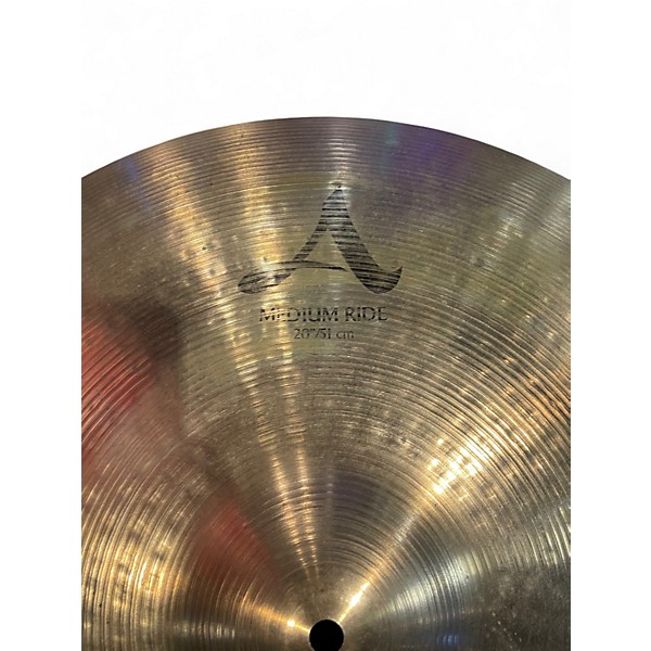 Used Zildjian 20in A MEDIUM RIDE Cymbal