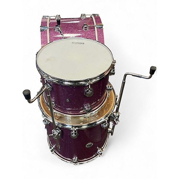 Used DW 3 Piece COLLECTORS SSC Trans Purple Drum Kit