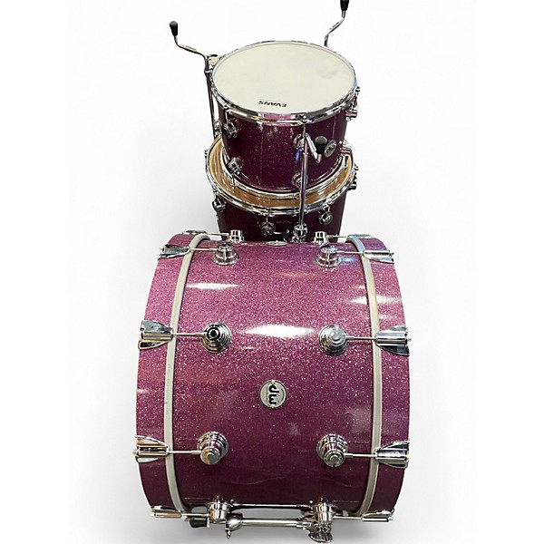 Used DW 3 Piece COLLECTORS SSC Trans Purple Drum Kit