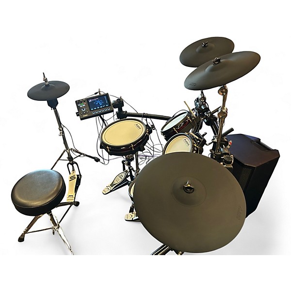 Used Alesis STRATA CORE W TAMA DOUBLE KICK DW THRONE AND SPL HIHAT STAND Electric Drum Set
