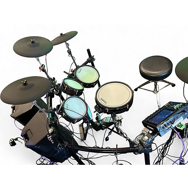 Used Alesis STRATA CORE W TAMA DOUBLE KICK DW THRONE AND SPL HIHAT STAND Electric Drum Set