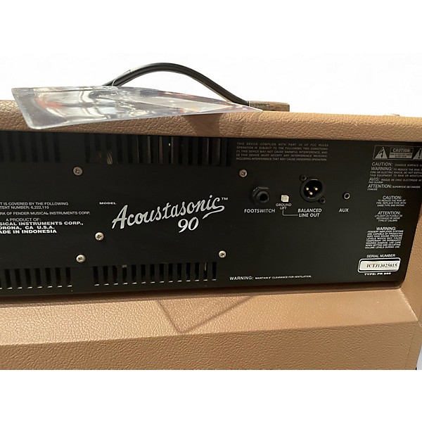 Used Fender Acoustasonic 90 90W Acoustic Guitar Combo Amp