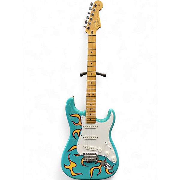 Used Fender Tyler the Creator Signature Stratocaster Blue Solid Body Electric Guitar