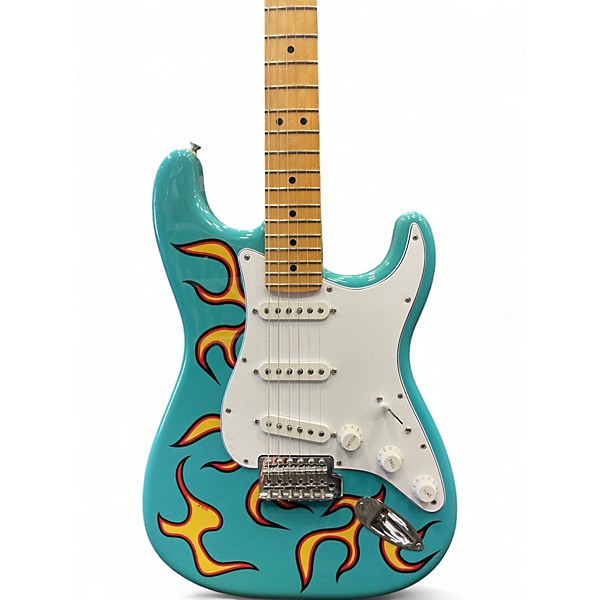Used Fender Tyler the Creator Signature Stratocaster Blue Solid Body Electric Guitar