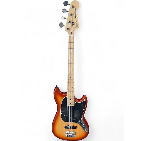 Used 2021 Fender Mustang Bass PJ Sunburst Electric Bass Guitar