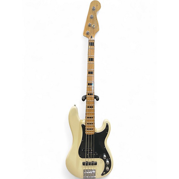 Used Fender FSR Deluxe Special Precision Bass Olympic White Electric Bass Guitar