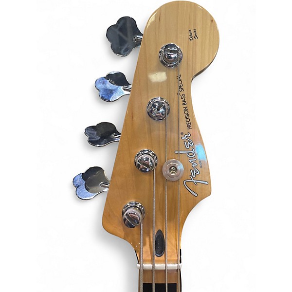 Used Fender FSR Deluxe Special Precision Bass Olympic White Electric Bass Guitar