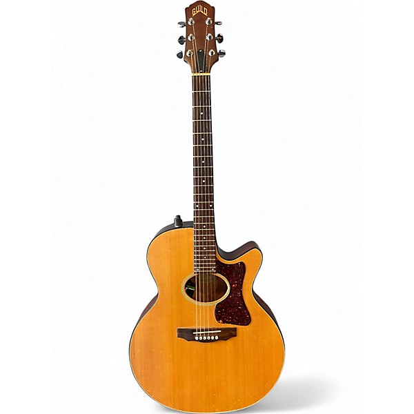 Vintage 1990s Guild F4CE Natural Acoustic Electric Guitar