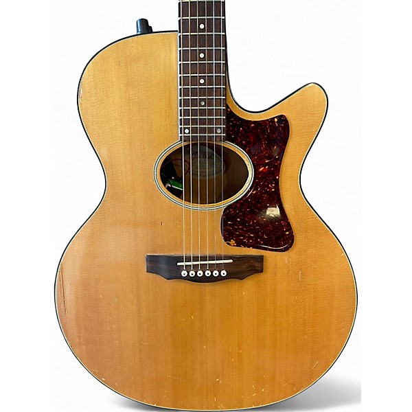 Vintage 1990s Guild F4CE Natural Acoustic Electric Guitar