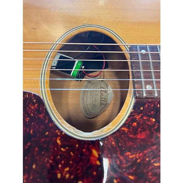 Vintage 1990s Guild F4CE Natural Acoustic Electric Guitar