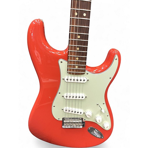 Used 2022 Fender Player Stratocaster Fiesta Red Solid Body Electric Guitar
