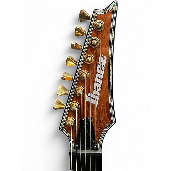 Used Ibanez SIX27FDBG Iron Label 7 String Natural Solid Body Electric Guitar