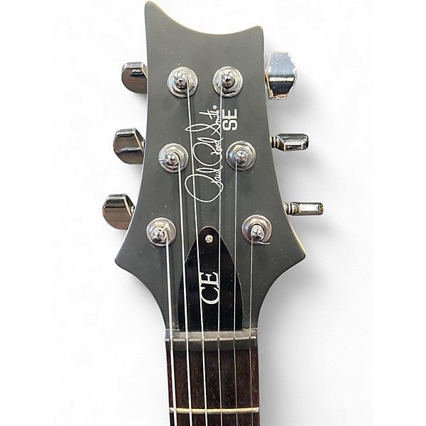 Used PRS SE CE24 Satin Black Solid Body Electric Guitar