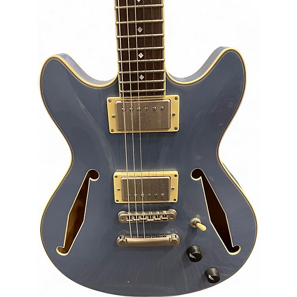 Used D'Angelico EXCEL MINI DC TOUR Blue Hollow Body Electric Guitar