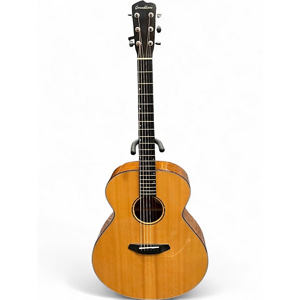 Used 2014 Breedlove Premier Jumbo Mahogany Natural Acoustic Electric Guitar
