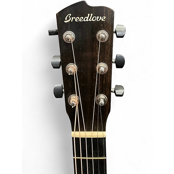Used 2014 Breedlove Premier Jumbo Mahogany Natural Acoustic Electric Guitar