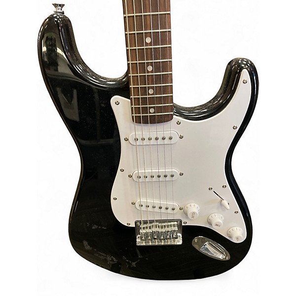 Used Squier Affinity Stratocaster Black Solid Body Electric Guitar