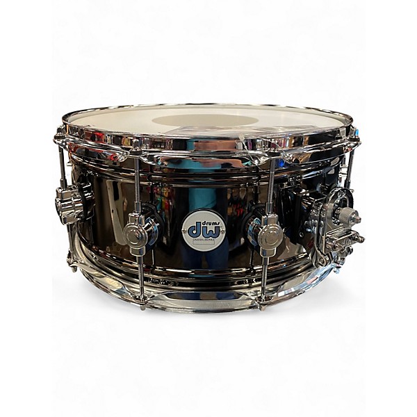 Used DW 6.5X14 Design Series Black Nickel over Brass Black Drum