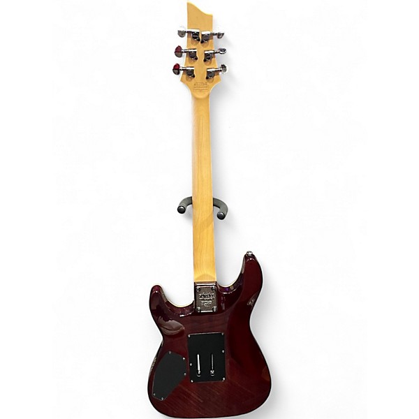 Used Schecter Guitar Research Omen Extreme 6 Floyd Rose Vintage Sunburst Solid Body Electric Guitar