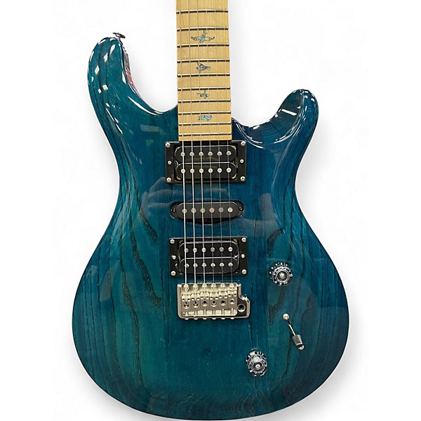 Used PRS SE Swamp Ash Special Blue Solid Body Electric Guitar