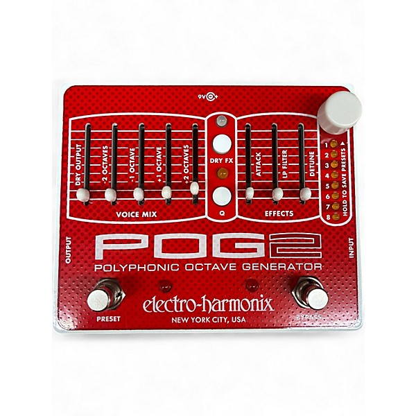 Used Electro-Harmonix Pog2 Polyphonic Octave Generator Effect Pedal