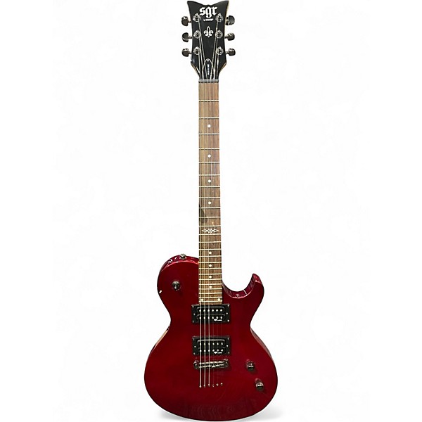 Used Schecter Guitar Research SOLO-6 SGR Red Solid Body Electric Guitar