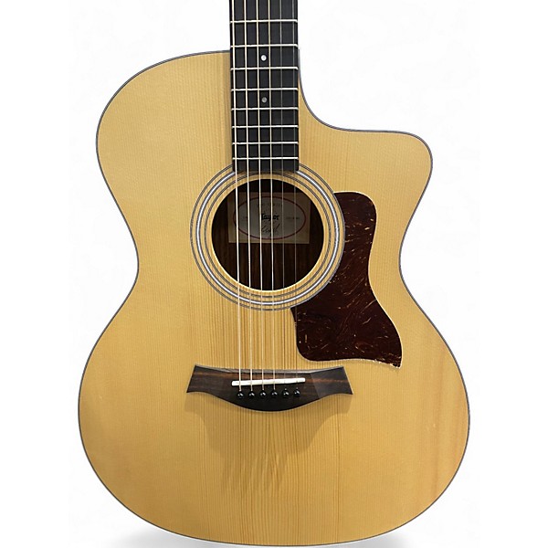 Used Taylor 214CE Natural Acoustic Electric Guitar