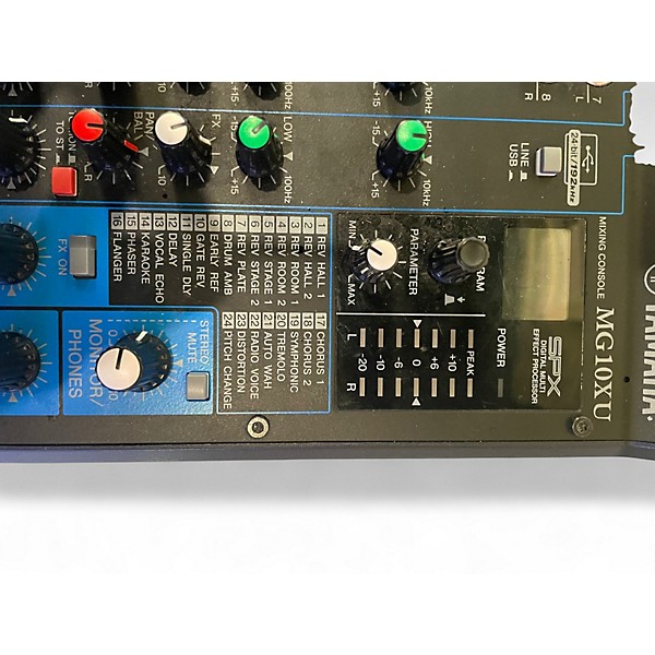 Used Yamaha M G10XU 10 Channel Mixer with Effects Line Mixer