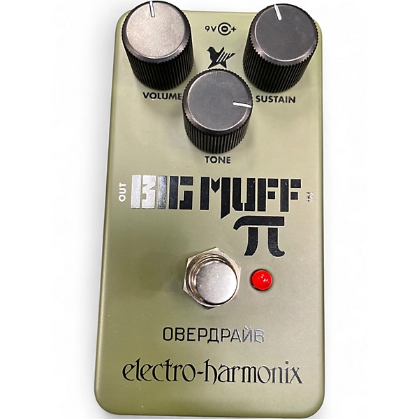 Used Electro-Harmonix Green Russian Big Muff Pi Fuzz Effect Pedal