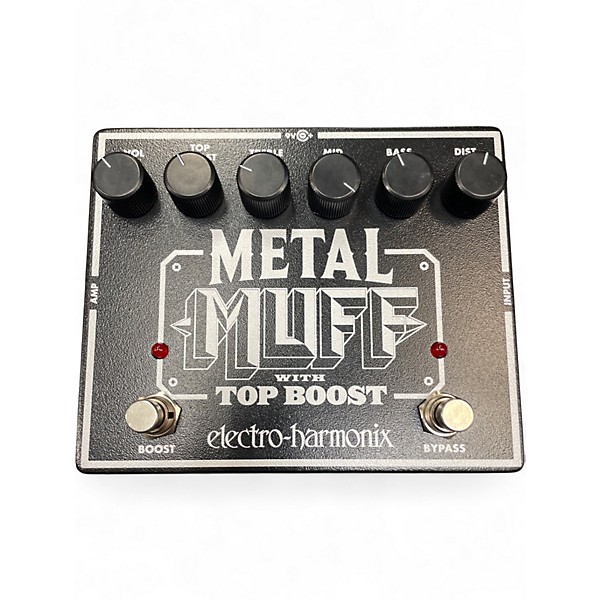 Used Electro-Harmonix Metal Muff Distortion With Top Boost Effect Pedal
