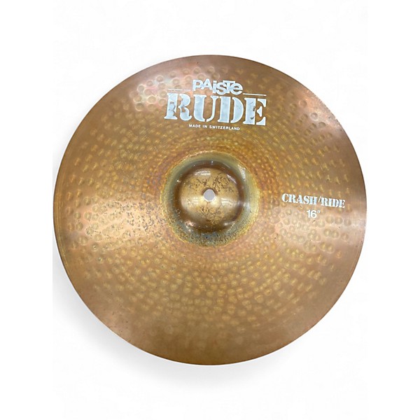 Used Paiste 16in Rude Classic Crash Ride Cymbal