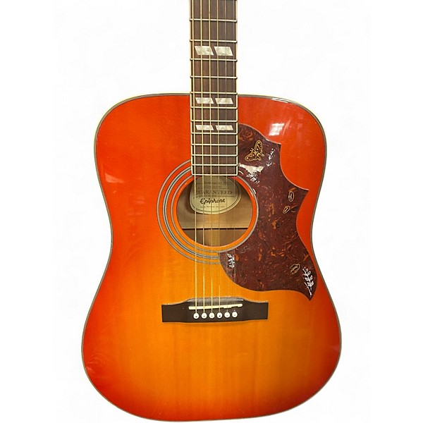Used Epiphone Hummingbird Pro Sunburst Acoustic Electric Guitar
